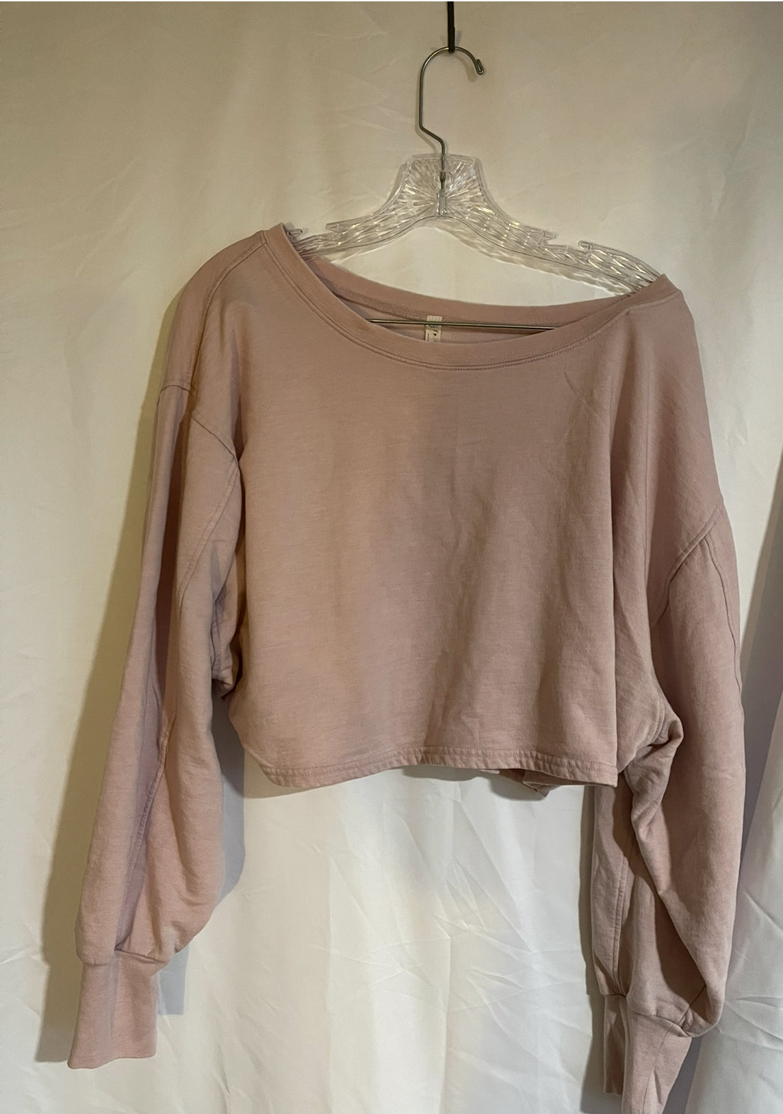 Large Free People Movement cropped crewneck