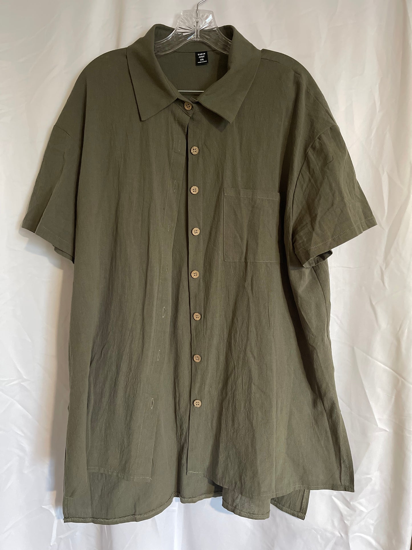 Plus 1X 2 Piece Army Green short set