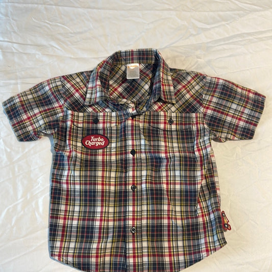 Gymboree turbo charged button up