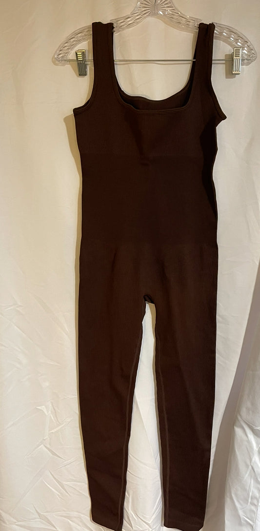 Large NWOT Brown Amazon Jumpsuit