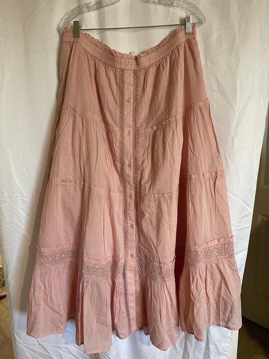 XL NWT Gap long Skirt Baby pink