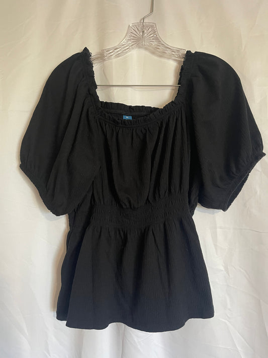 XL Old Navy Black Knit Top