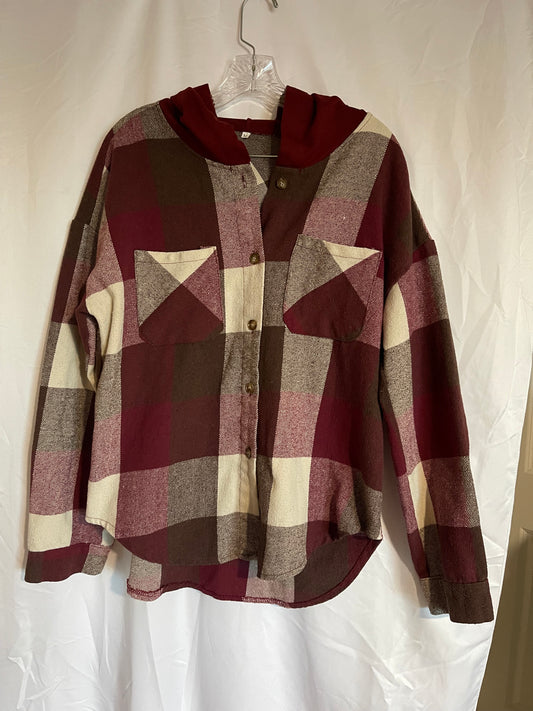 Medium Hooded Flannel Jacket