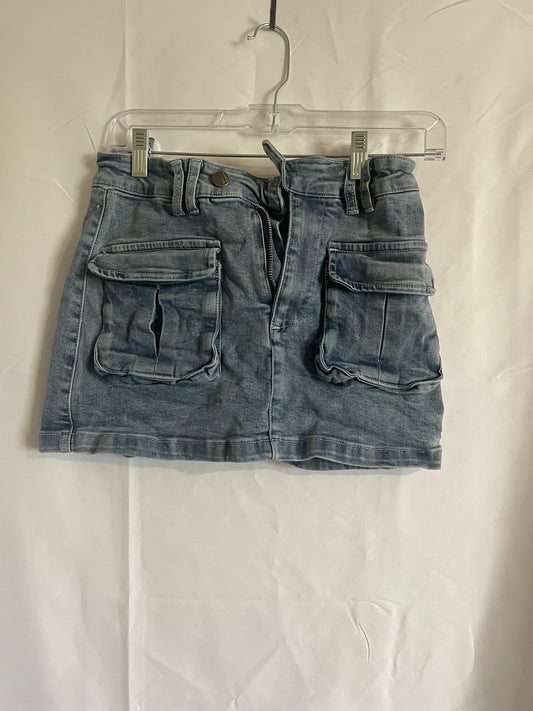 Small Cotton on Denim Cargo Skirt