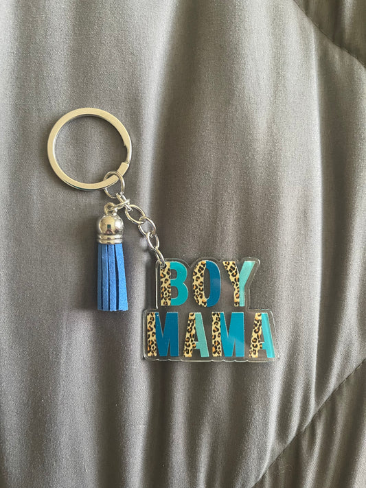 Boy Mama Keychain