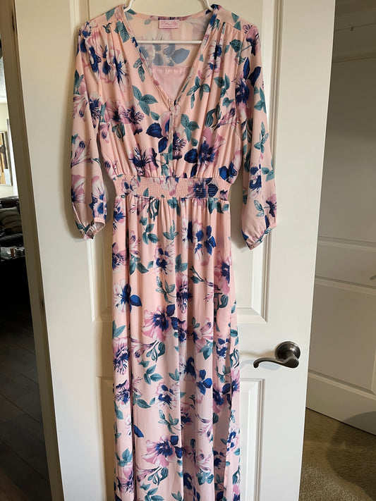 Pink Lily Floral Dress