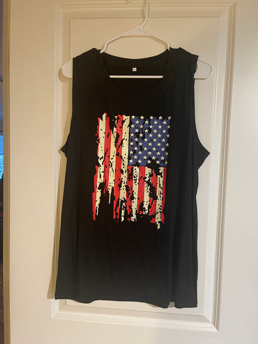 NWOT Flag Tank (2XL)